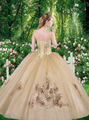 Perfect Ball Gown Beading Quinceanera Dresses with for all