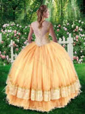 Pretty Ball Gown Quinceanera Dresses with Beading and Appliques