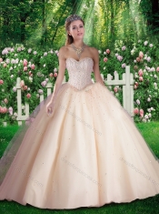 Simple Beading Quinceanera Dresses for 16 brithday Party
