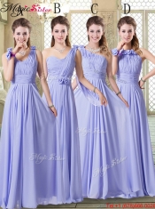 Pretty Empire Floor Length Prom Dresses in Lavender