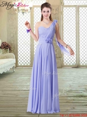 Pretty Empire Floor Length Prom Dresses in Lavender