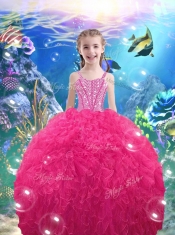 Pretty Straps Beading 2016 Adorable Little Girl Pageant Dresses
