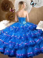 2016 Perfect Ball Gown Sweet 16 Dresses with Ruffled Layers