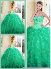 Beautiful Sweetheart Ball Gown Quinceanera Dresses with Ruffles