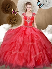 Best Sweetheart Ball Gown Sweet 16 Dresses with Beading and Ruffles