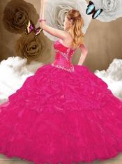 Best Sweetheart Fuchsia Sweet 16 Gowns with Pick Ups