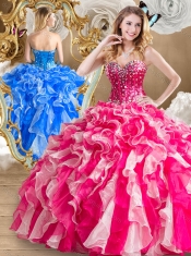 Discount Beading and Ruffles Sweet 16 Dresses in Multi Color