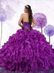 Fashionable Ball Gown Sweet 16 Dresses with Ruffles and Sequins
