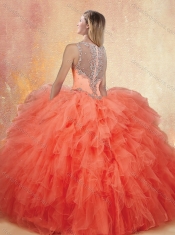 Fashionable Straps Sweet 16 Dresses with Ruffles and Appliques