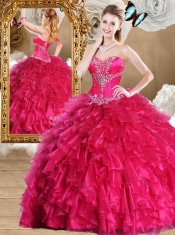 Fashionable Sweetheart Sweet 16 Dresses with Beading and Ruffles