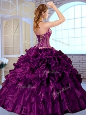 Gorgeous Ball Gown Sweetheart Ruffles and Appliques Quinceanera Gowns