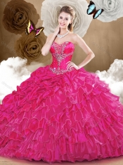 Gorgeous Sweetheart Quinceanera Dresses with Beading and Ruffles