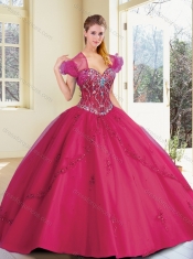 Inexpensive Sweetheart Beading and Appliques Quinceanera Gowns