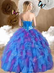 Lovely Ball Gown Sweetheart Ruffles Quinceanera Dresses in Multi Color
