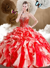 Low Price Sweetheart Multi Color Quinceanera Dresses with Ruffles