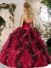 Most Popular Sweetheart Multi Color Sweet 16 Gowns with Beading and Ruffles