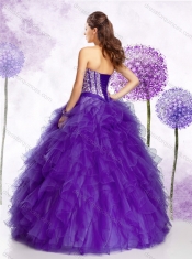 Most Popular Sweetheart Quinceanera Gowns with Beading and Ruffles