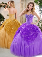 New Style Ball Gown Beading and Paillette Quinceanera Dresses for Fall