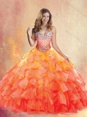 New Style Sweetheart Ball Gown Quinceanera Dresses with Ruffles