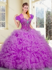 New Style Sweetheart Sweet 16 Dresses with Beading and Ruffles