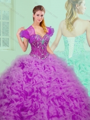 New Style Sweetheart Sweet 16 Dresses with Beading and Ruffles