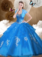 Perfect Ball Gown Sweet 16 Dresses with Beading and Appliques