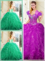 Pretty Ball Gown Quinceanera Dresses with Ruffles for Fall
