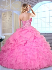 Pretty Ball Gown Sweetheart Beading and Pick Ups Quinceanera Gowns