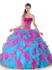 Pretty Sweetheart Beading and Ruffles Quinceanera Dresses
