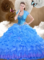 Romantic Sweetheart Quinceanera Dresses with Beading and Pick Ups