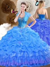Romantic Sweetheart Quinceanera Dresses with Beading and Pick Ups