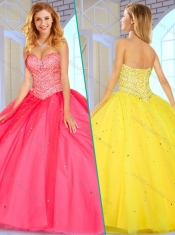 Super Hot Sweetheart Ball Gown Sweet 16 Gowns with Beading