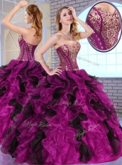 Top Selling Ball Gown Sweet 16 Dresses with Appliques and Ruffles