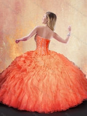 Wonderful Ball Gown Beading and Ruffles Sweet 16 Dresses