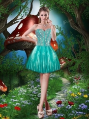 Summer Pretty Sweetheart Beading Detachable Quinceanera Dresses