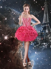 2016 Luxurious Sweetheart Detachable Sweet 16 Dresses with Beading for Fall