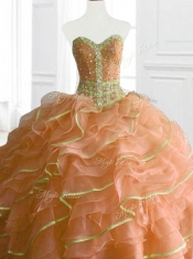 Beautiful Ball Gown Beading and Ruffles Sweet 16 Dresses for 2016