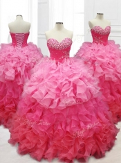 Beautiful Ball Gown Quinceanera Dresses with Beading and Ruffles