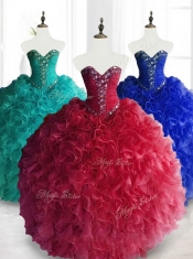 Beautiful Ball Gown Sweetheart Quinceanera Dresses with Beading