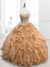 Beautiful Ball Gown Sweetheart Quinceanera Dresses with Beading