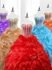 Beautiful Ball Gown Sweetheart Quinceanera Dresses with Beading