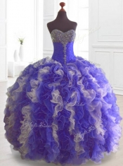 Beautiful  Beading and Ruffles Quinceanera Dresses in Multi Color
