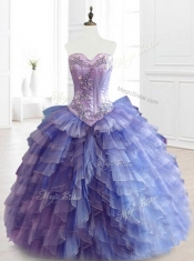 Beautiful Multi Color Sweetheart Quinceanera Dresses with Beading and Ruffles