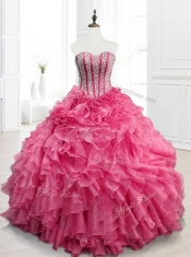 Beautiful Quinceanera Gowns with Beading and Ruffles