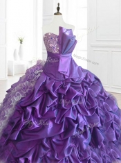 Beautiful Strapless Pick Ups Quinceanera Dresses with Sequins and Ruffles
