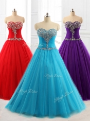 Lovely A Line Sweetheart Quinceanera Dresses with Beading for 2016