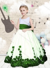 2016 Hot Sale Scoop Long Mini Quinceanera Dresses with Bowknot