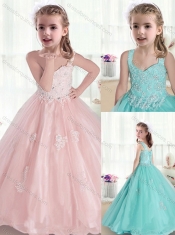 Beautiful Straps Mini Quinceanera Dresses with Appliques and Beading