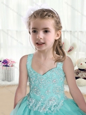 Beautiful Straps Mini Quinceanera Dresses with Appliques and Beading