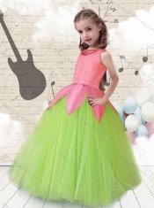 Cheap Scoop Ball Gown Multi Color Flower Adorable Little Girl Pageant Dresses